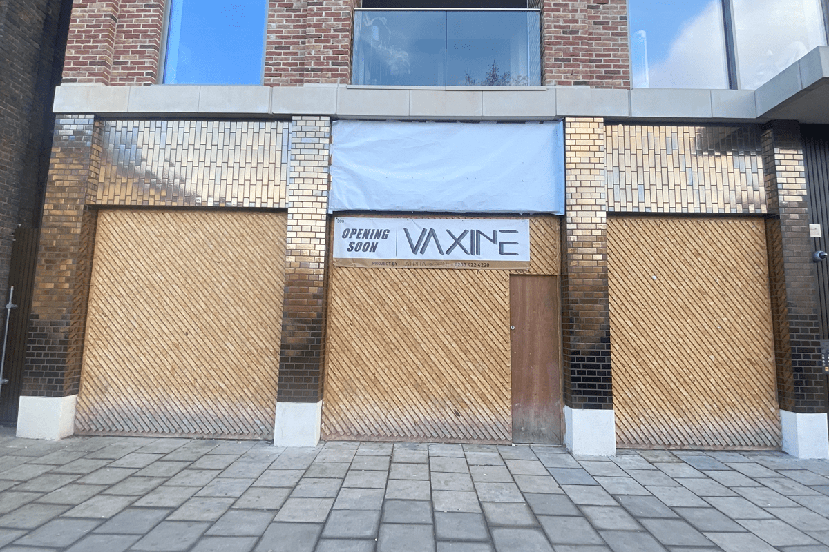 Shop front project - cafe installation